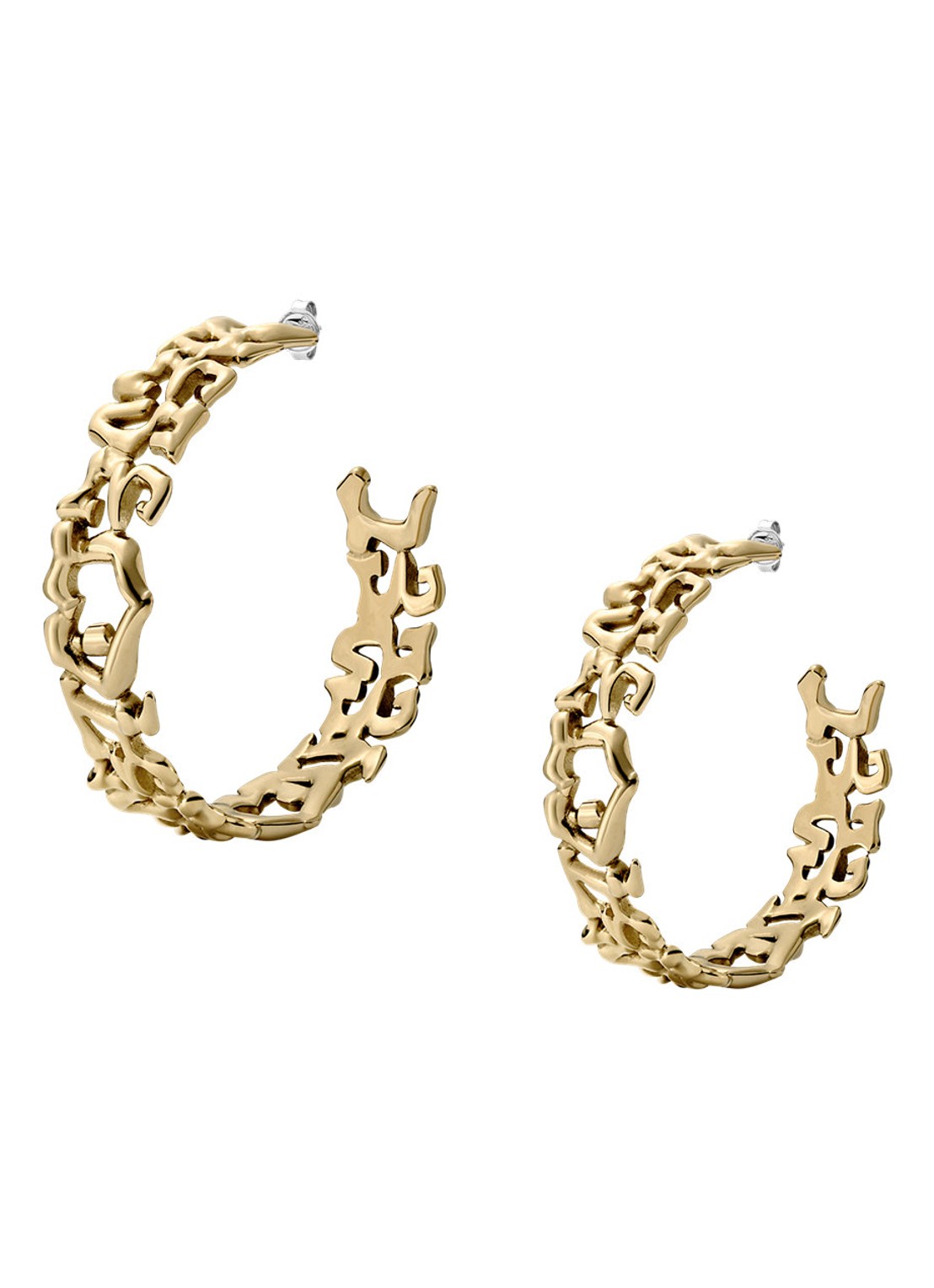 Diesel Runway oorringen DX1656710 - detail 2 goud