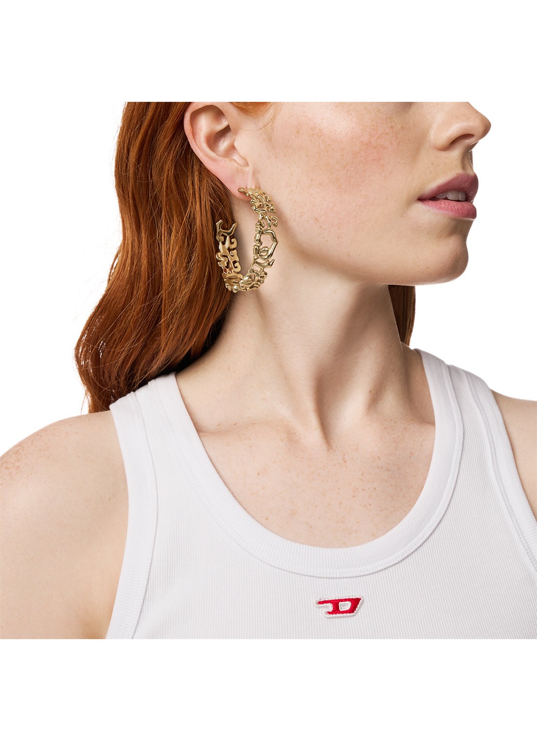Diesel Runway oorringen DX1656710 - detail 3 goud