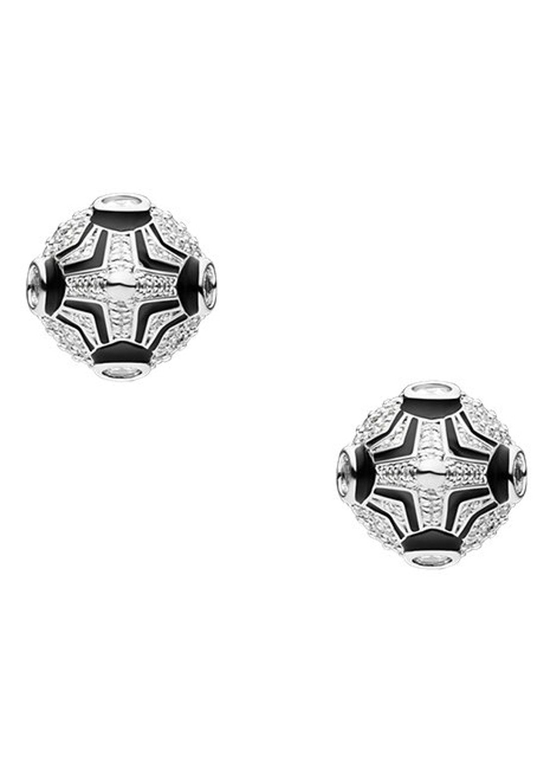 Diesel Runway oorstekers DX1657931 - voorkant 6 zilver