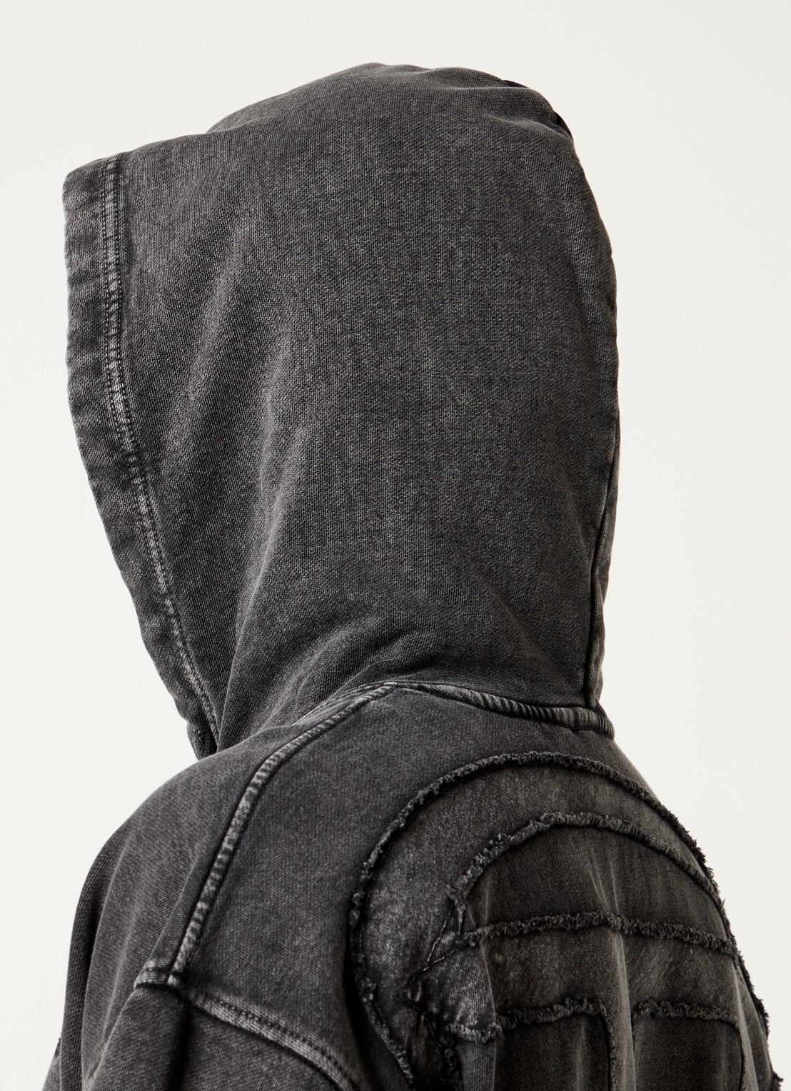 Diesel S-Boxt-Hood-Den hoodie met logo- en backprint - detail 3 antraciet