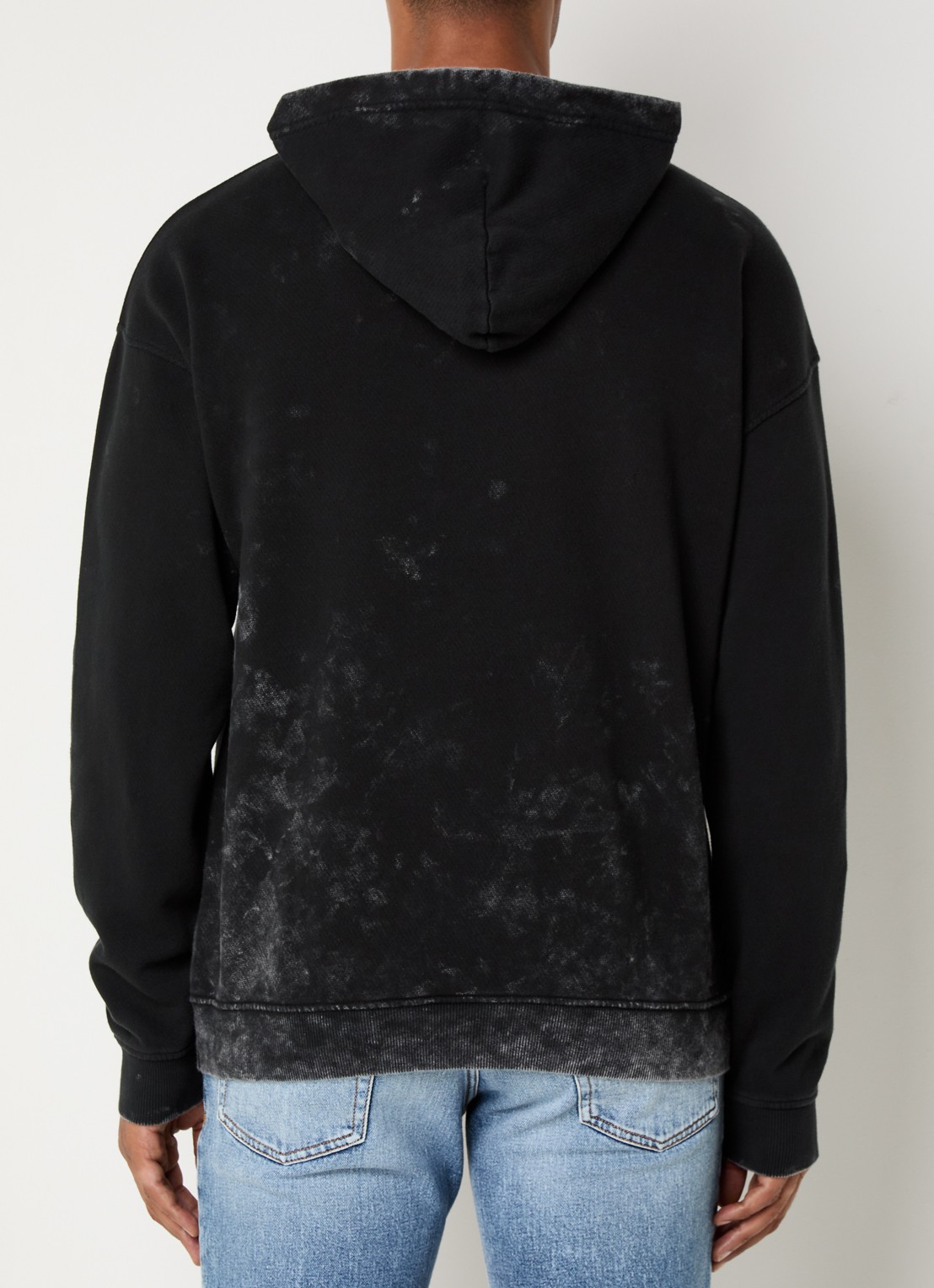 Diesel S-Boxt-Hood-T10 hoodie met logo - achterkant 5 zwart