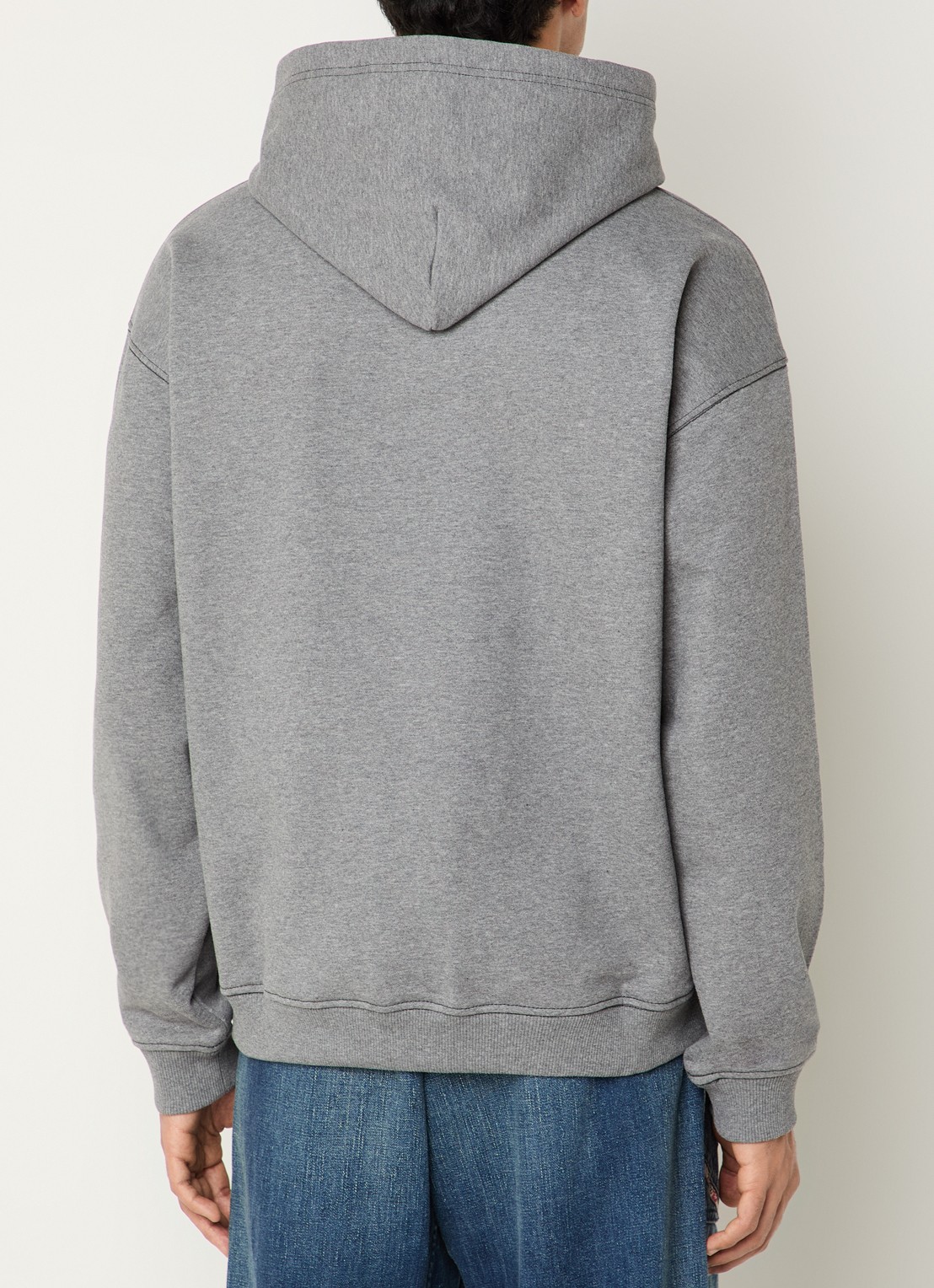 Diesel S-Boxt hoodie met print - achterkant grijsmele