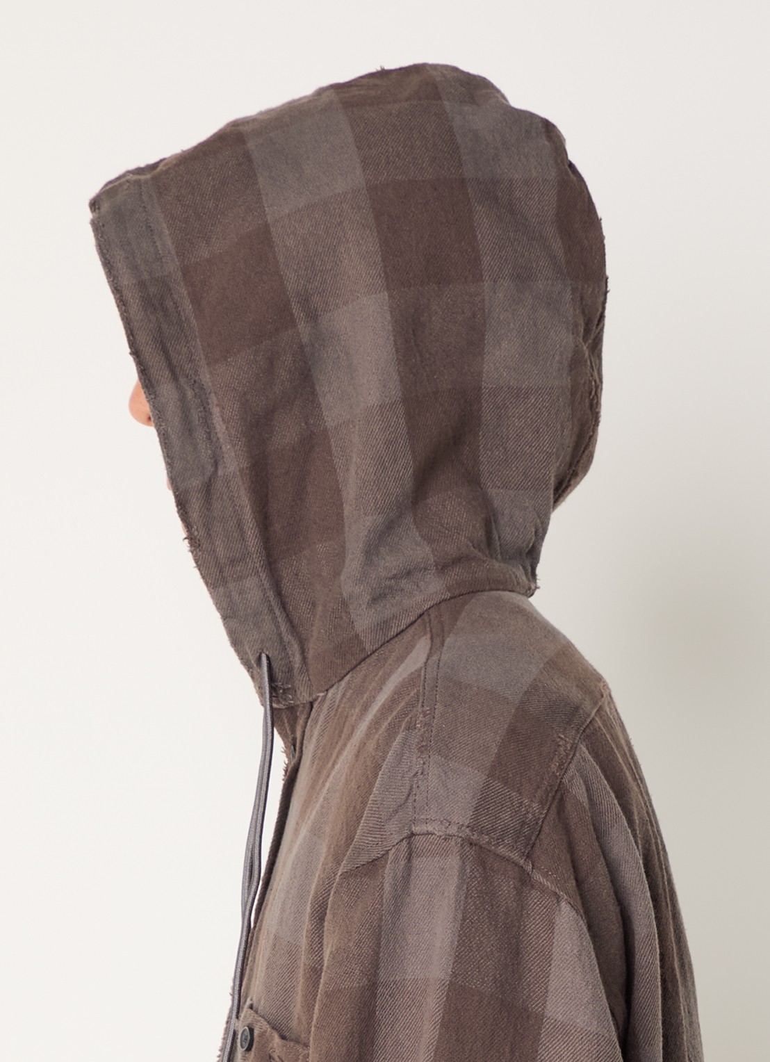 Diesel S-Drum hoodie jack - detail 4 donkerbruin