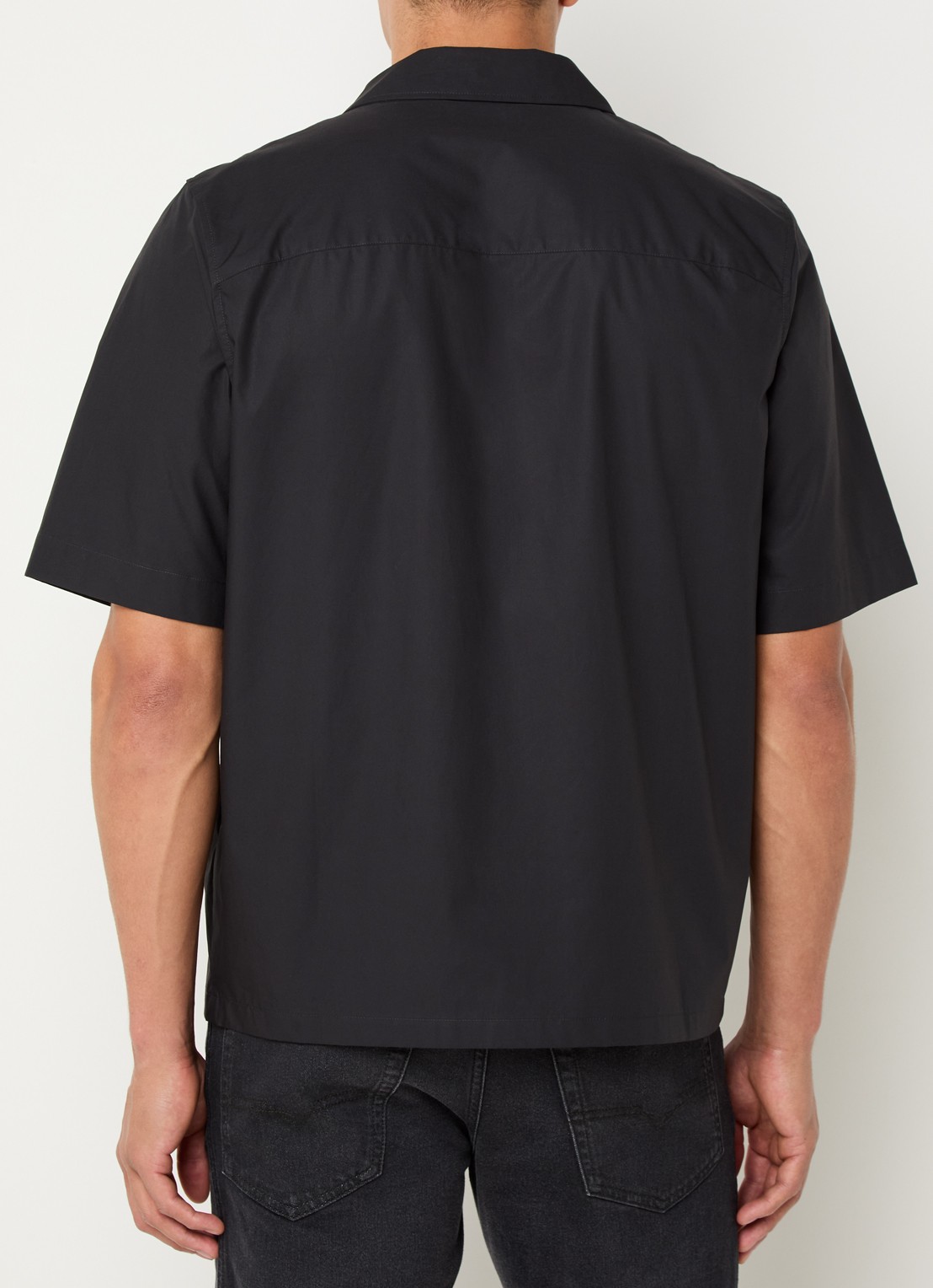 Diesel S-Mac-Pcal regular fit overhemd met logo - achterkant 2 zwart