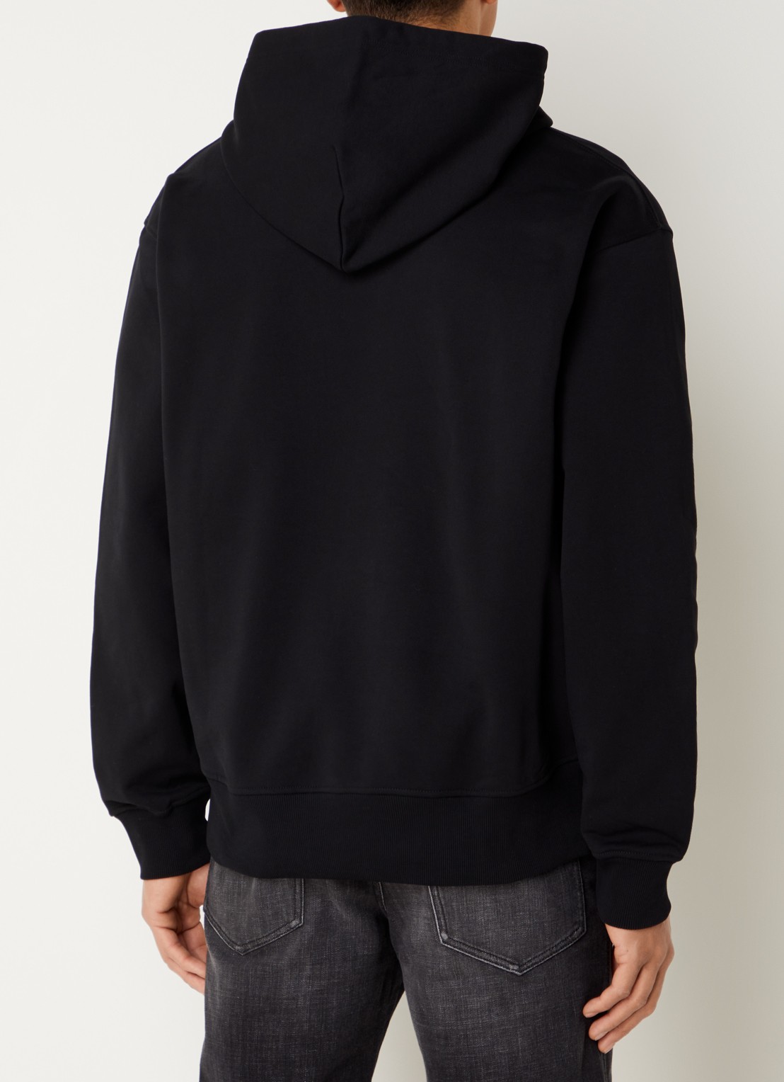 Diesel S-Macs hoodie met 3D logoprint - achterkant 3 zwart