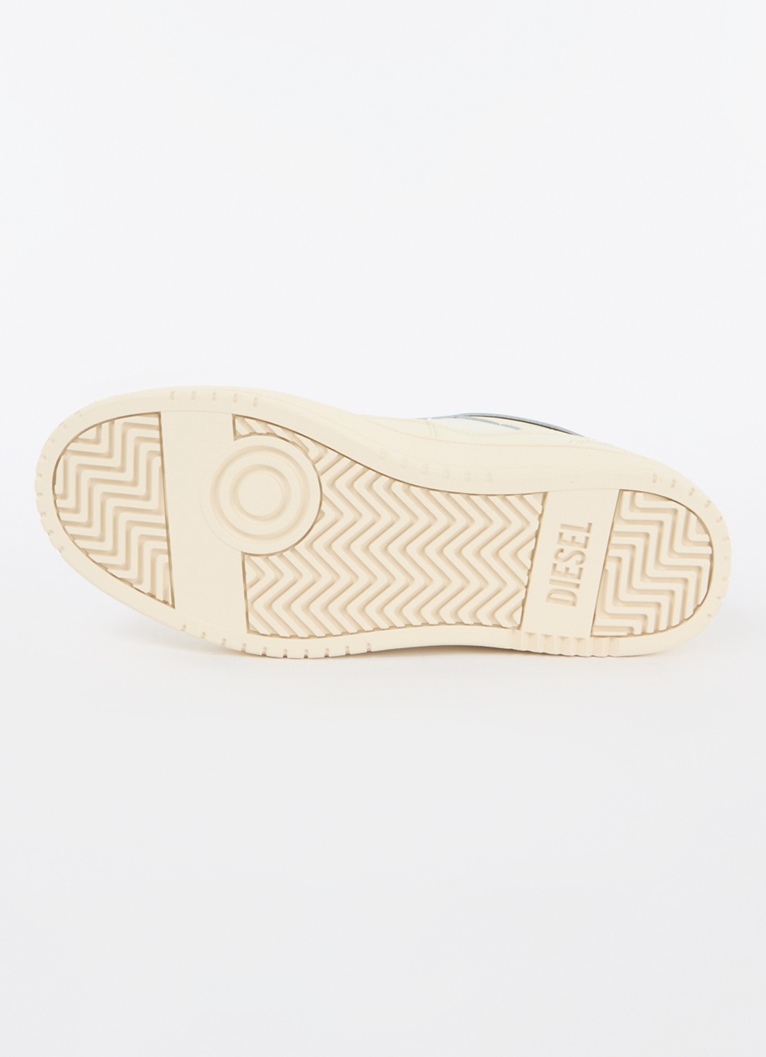 Diesel S-Oval Skate sneaker van leer met logo - detail 4 ivoor