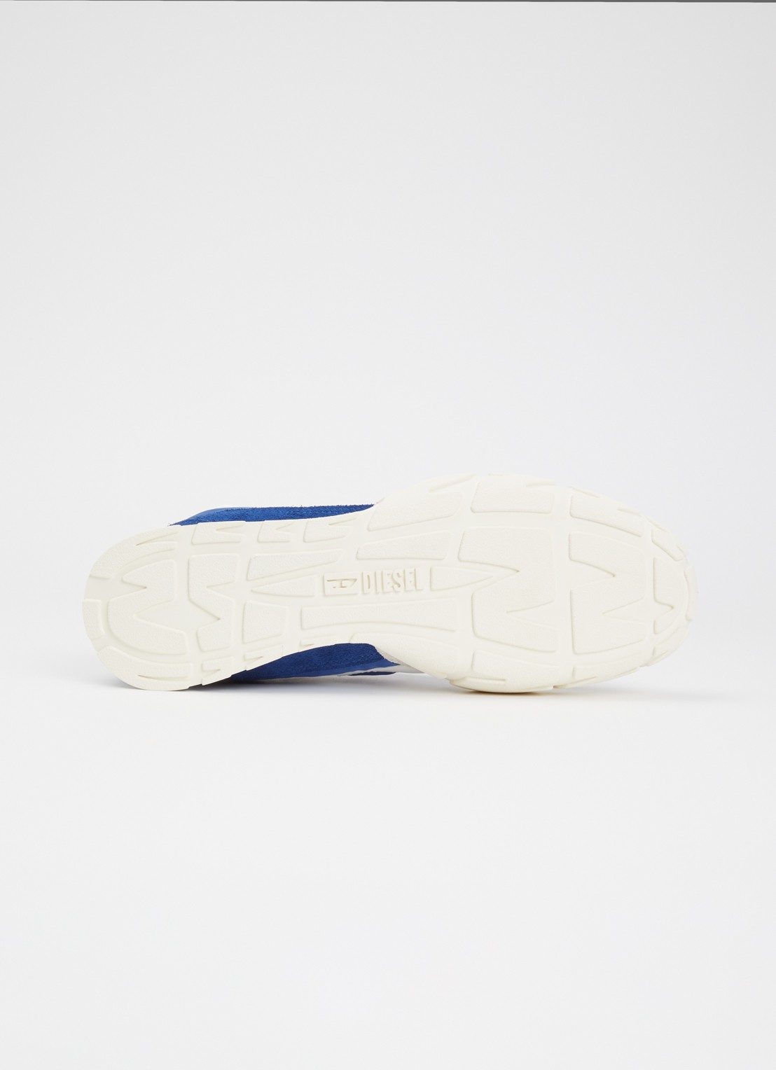 Diesel S-Pagodha Low sneaker van suède met leren details - detail 3 blauw