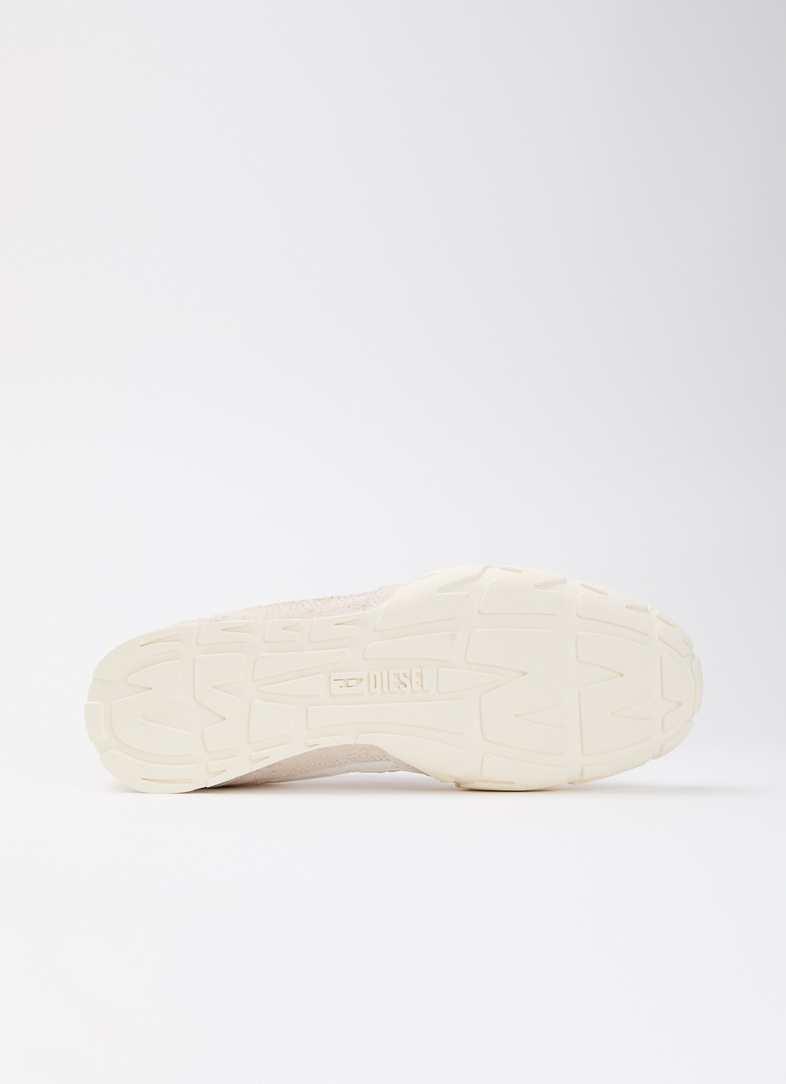 Diesel S-Pagodha Low sneaker van suède met leren details - detail 3 gebroken wit