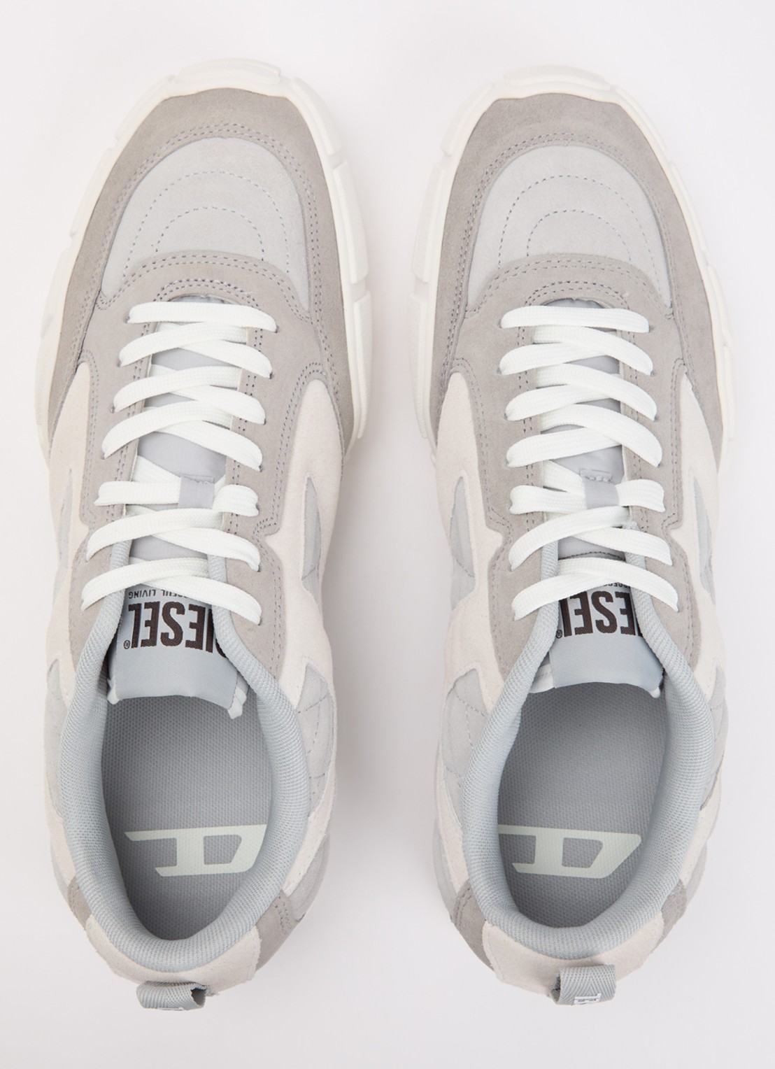 Diesel S-Pagodha sneaker van suède - detail 4 grijs