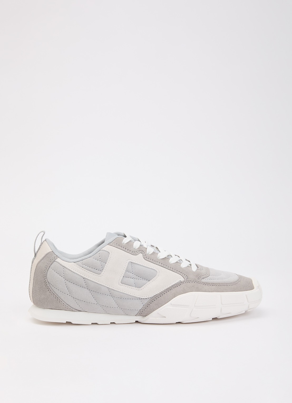 Diesel S-Pagodha sneaker van suède - voorkant grijs