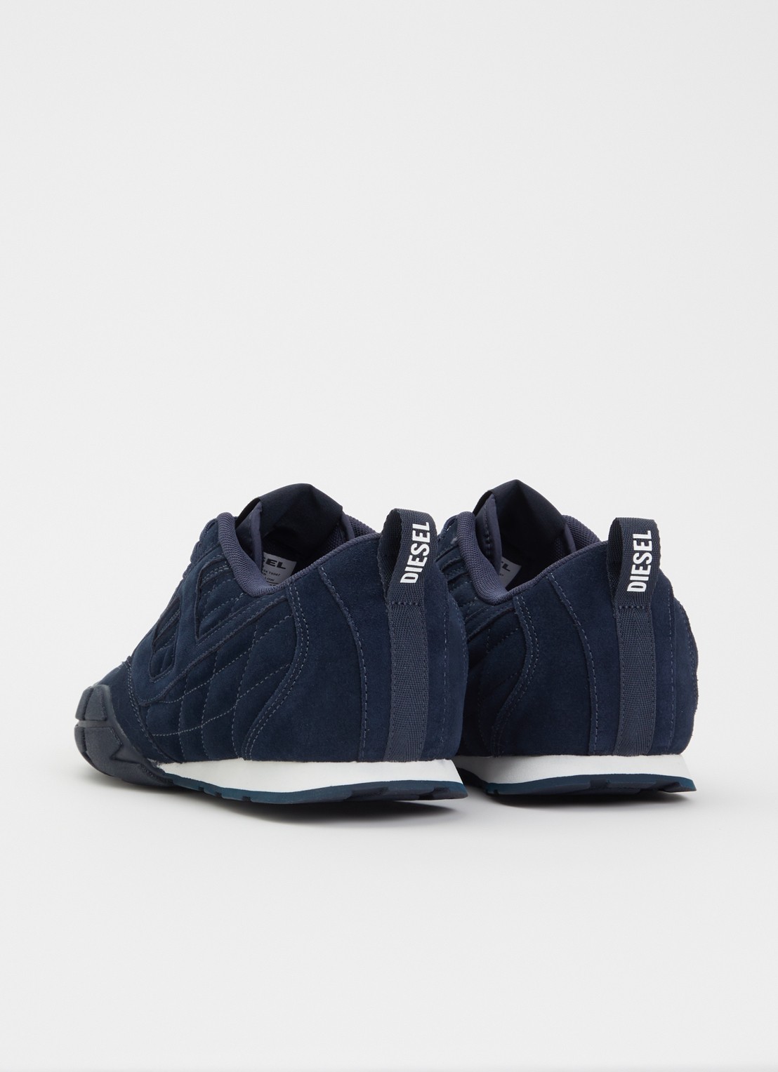 Diesel S-Pagodha sneaker van suède - achterkant donkerblauw