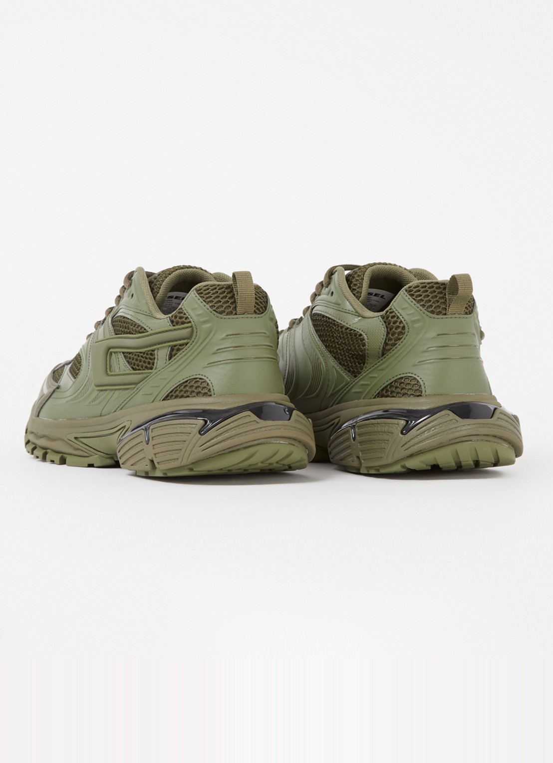 Diesel S-Serendipity Pro-X1 sneaker met mesh details  - achterkant 5 bronsgroen