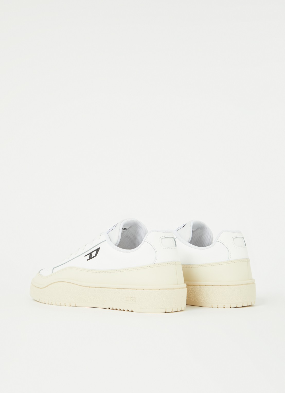 Diesel S-Tracker-D sneaker van leer - achterkant 2 wit