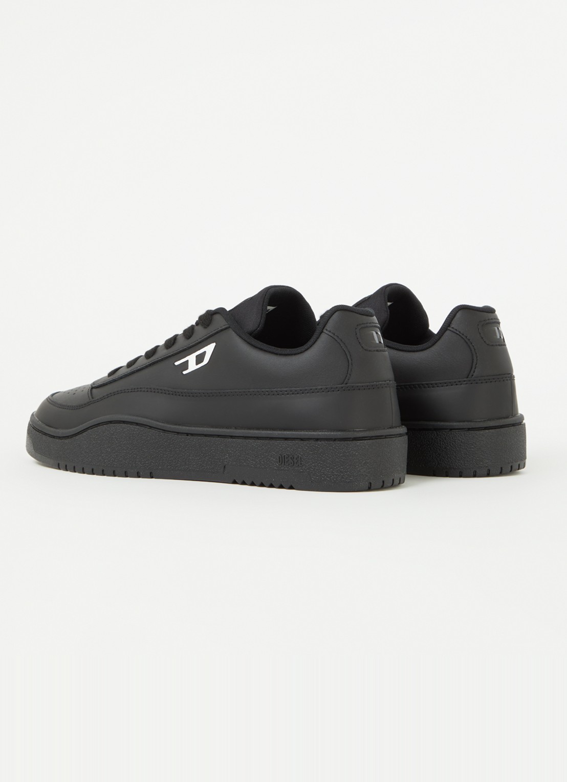 Diesel S-Tracker-D sneaker van leer - achterkant 5 zwart