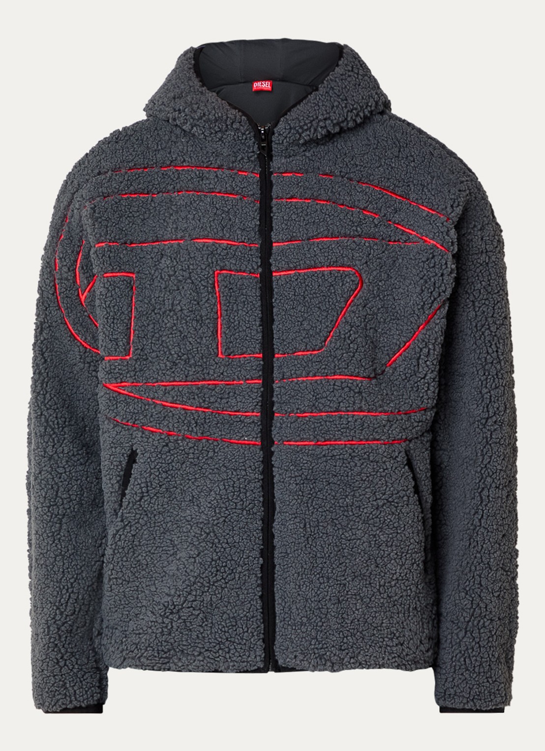 Diesel S-zat jack van teddy - voorkant donkergrijs