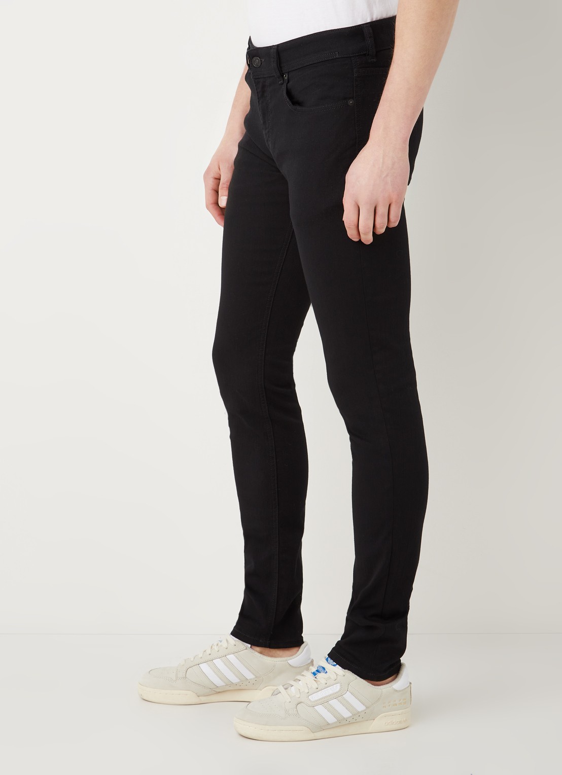 Diesel Sleenker skinny jeans met stretch - detail 5 zwart