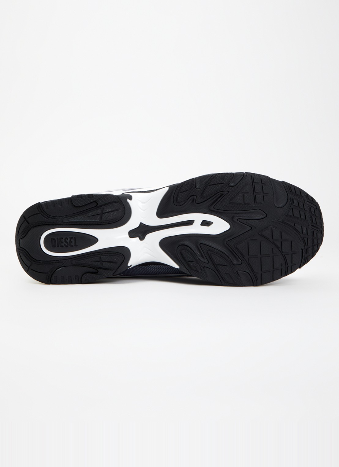 Diesel Sneaker van mesh met logo - detail 4 lichtgrijs