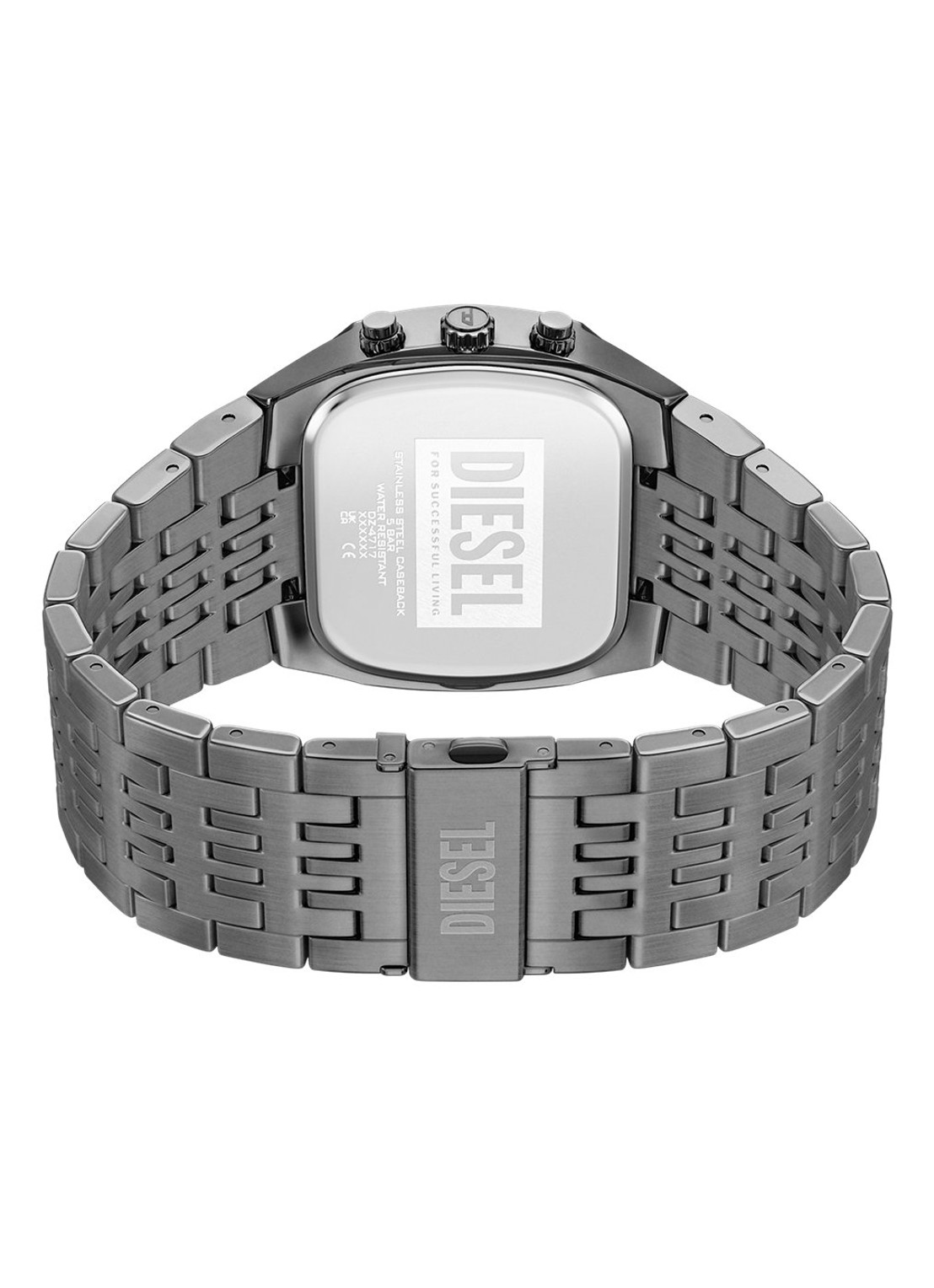 Diesel Spiked Cushion horloge DZ4717 - detail 4 donkergrijs
