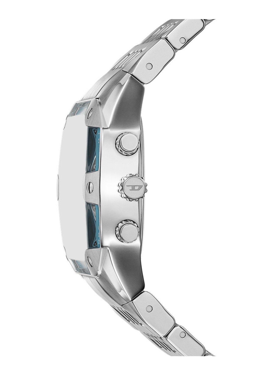 Diesel Spiked Cushion horloge DZ4725 - detail 2 zilver