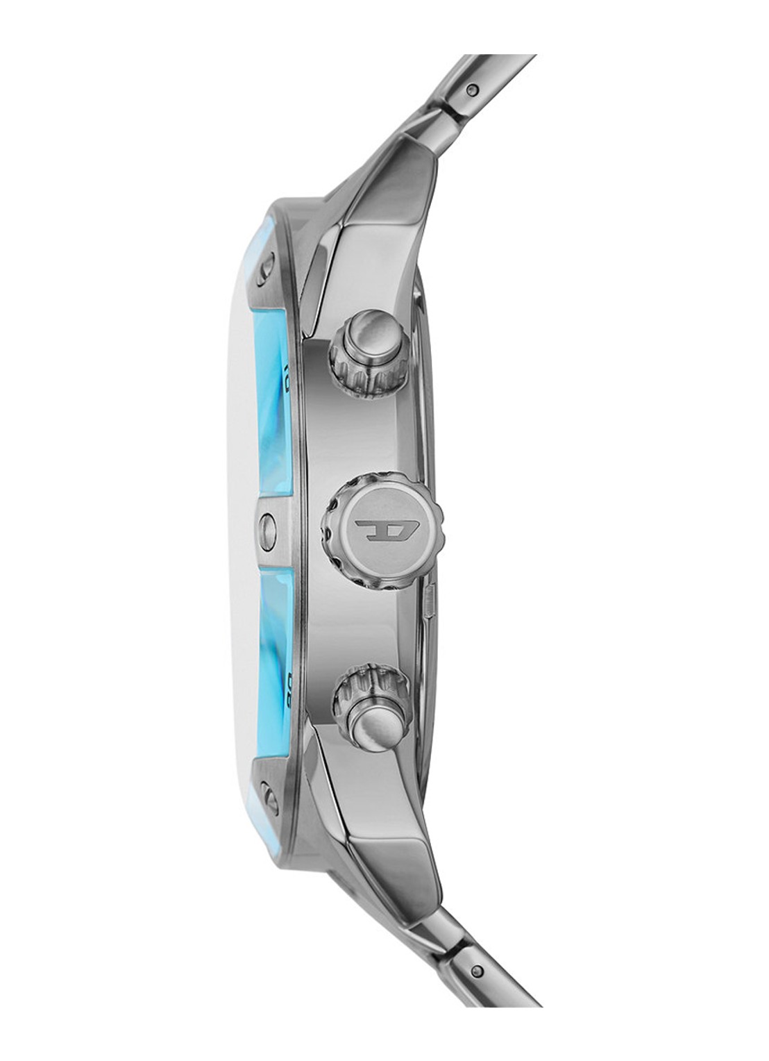Diesel Spiked horloge DZ4655 - detail 3 zilver