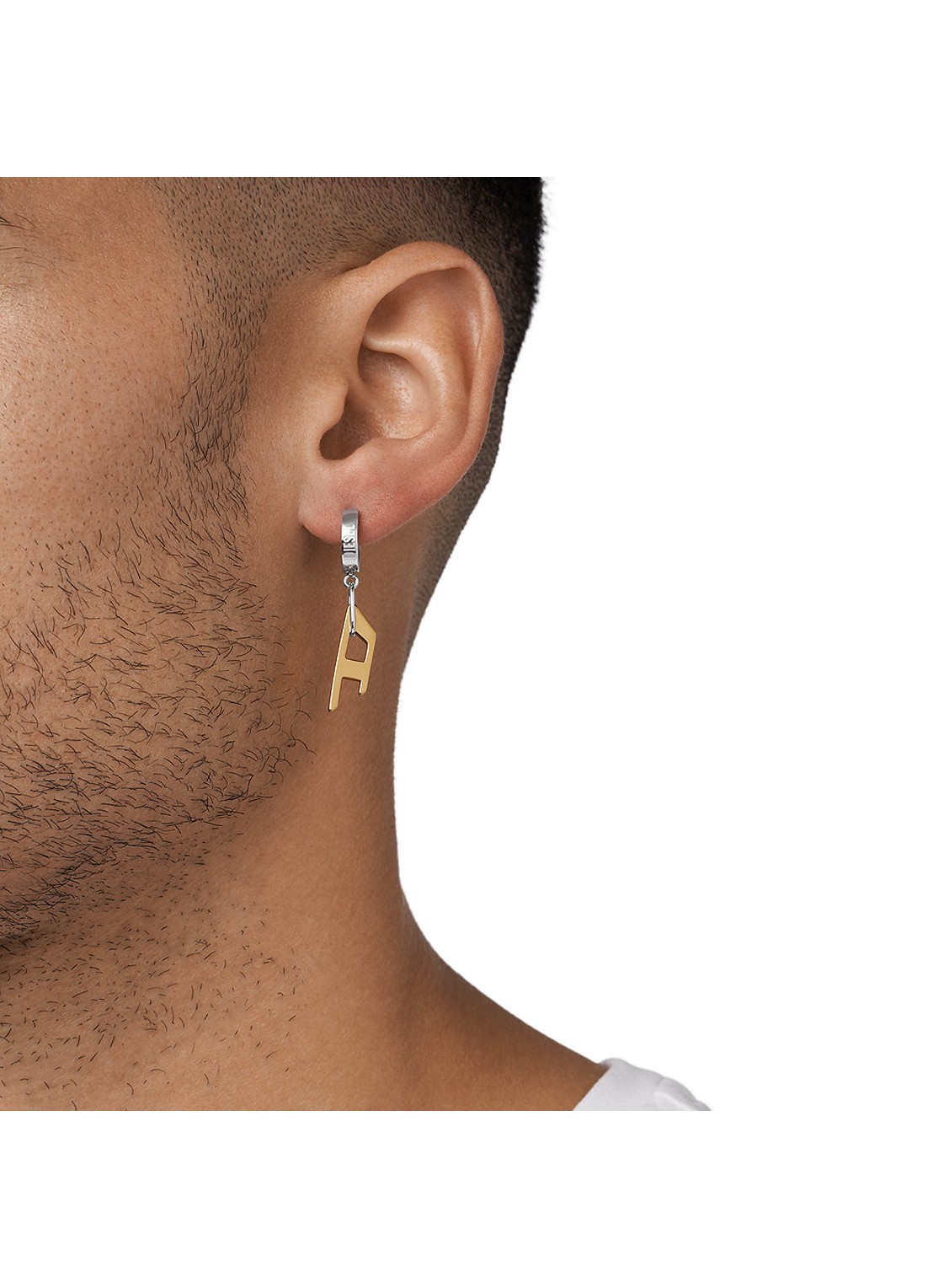 Diesel Steel enkele oorring met logo DX1419931 - detail 2 goud