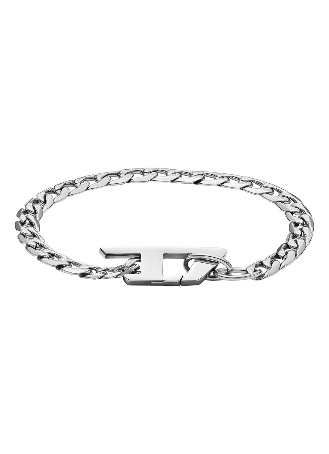Diesel Steel schakelarmband DX1496040 - voorkant 2 zilver