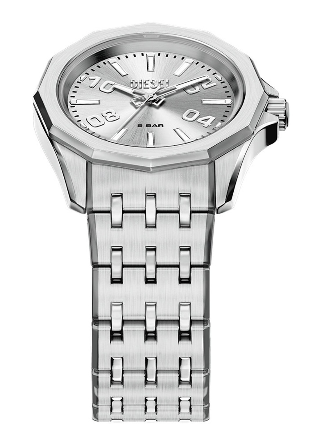 Diesel Stinger horloge DZ2236 - detail 3 zilver