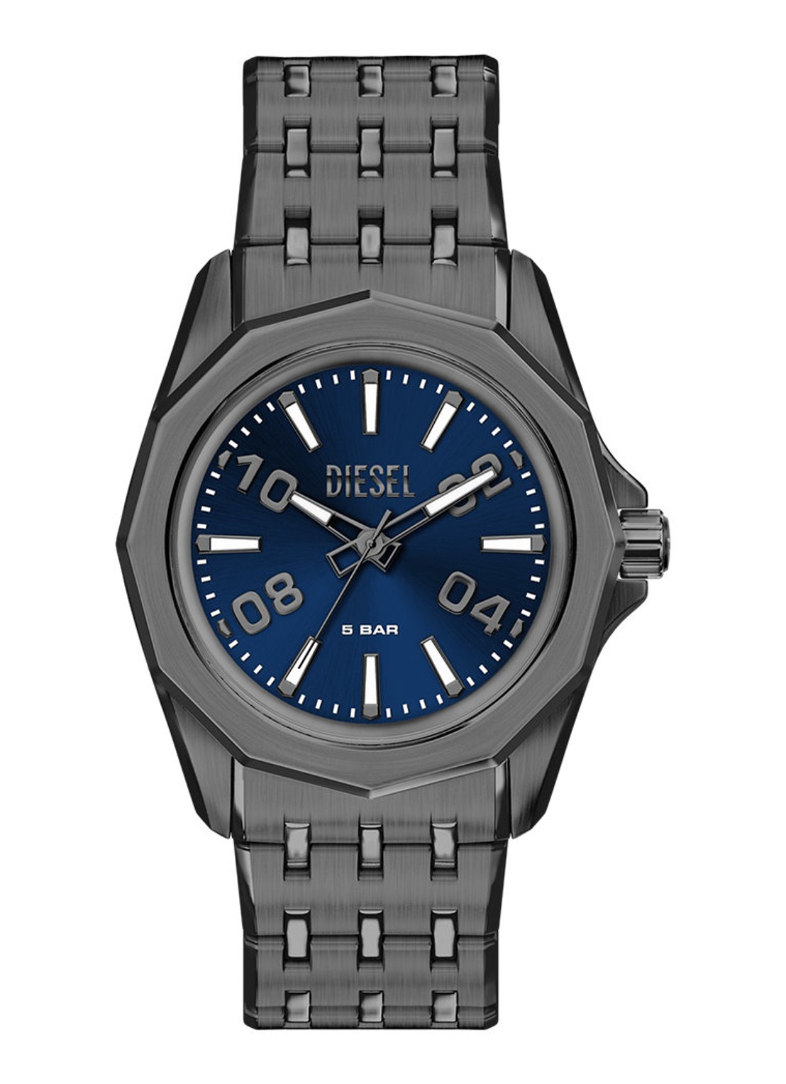 Diesel Stinger horloge DZ2236 - voorkant 6 antraciet