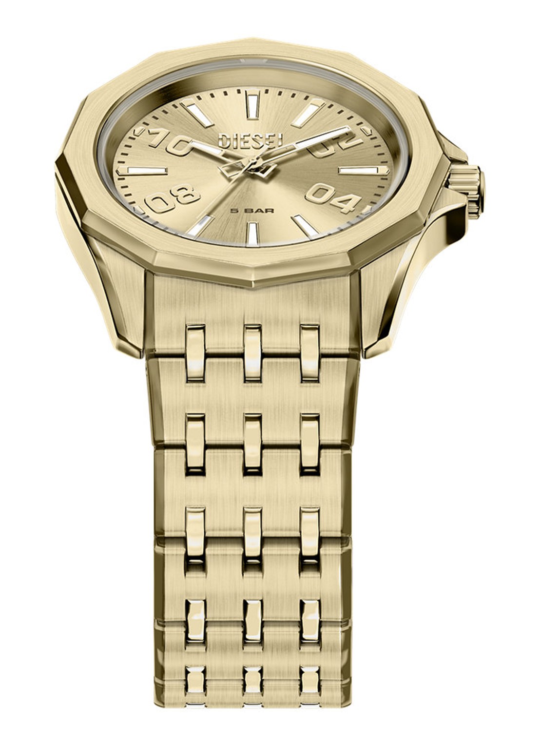Diesel Stinger horloge DZ2237 - detail 3 goud