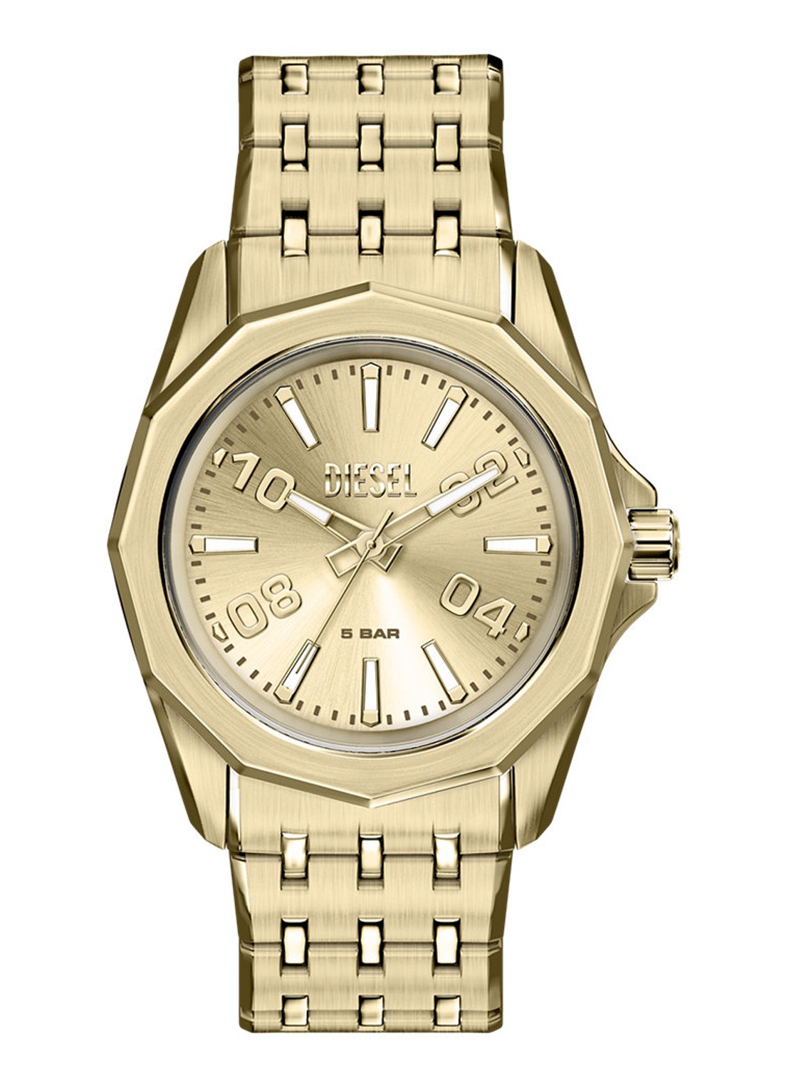 Diesel Stinger horloge DZ2237 - voorkant 6 goud