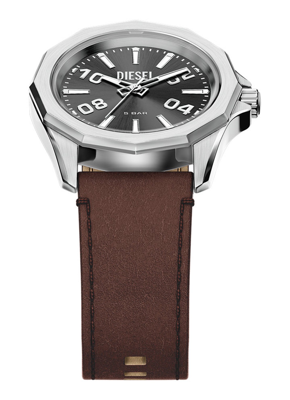 Diesel Stinger horloge DZ2238 - detail 3 zilver