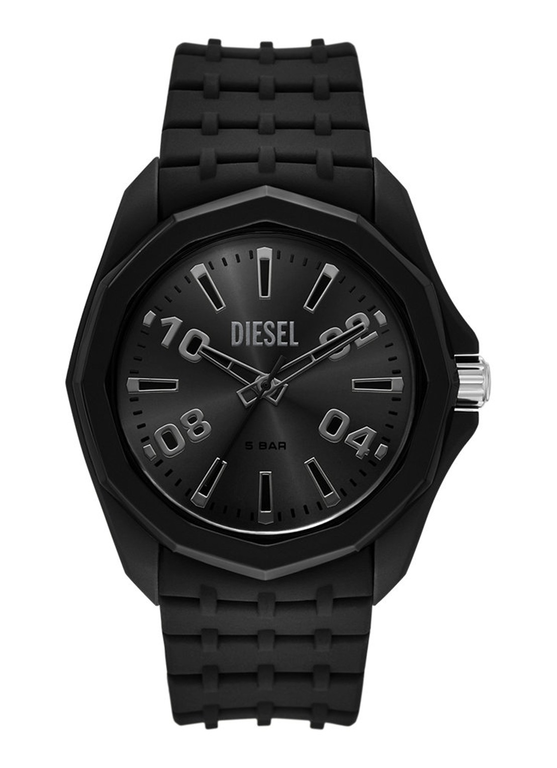 Diesel Stinger horloge DZ2243 - voorkant 4 zwart