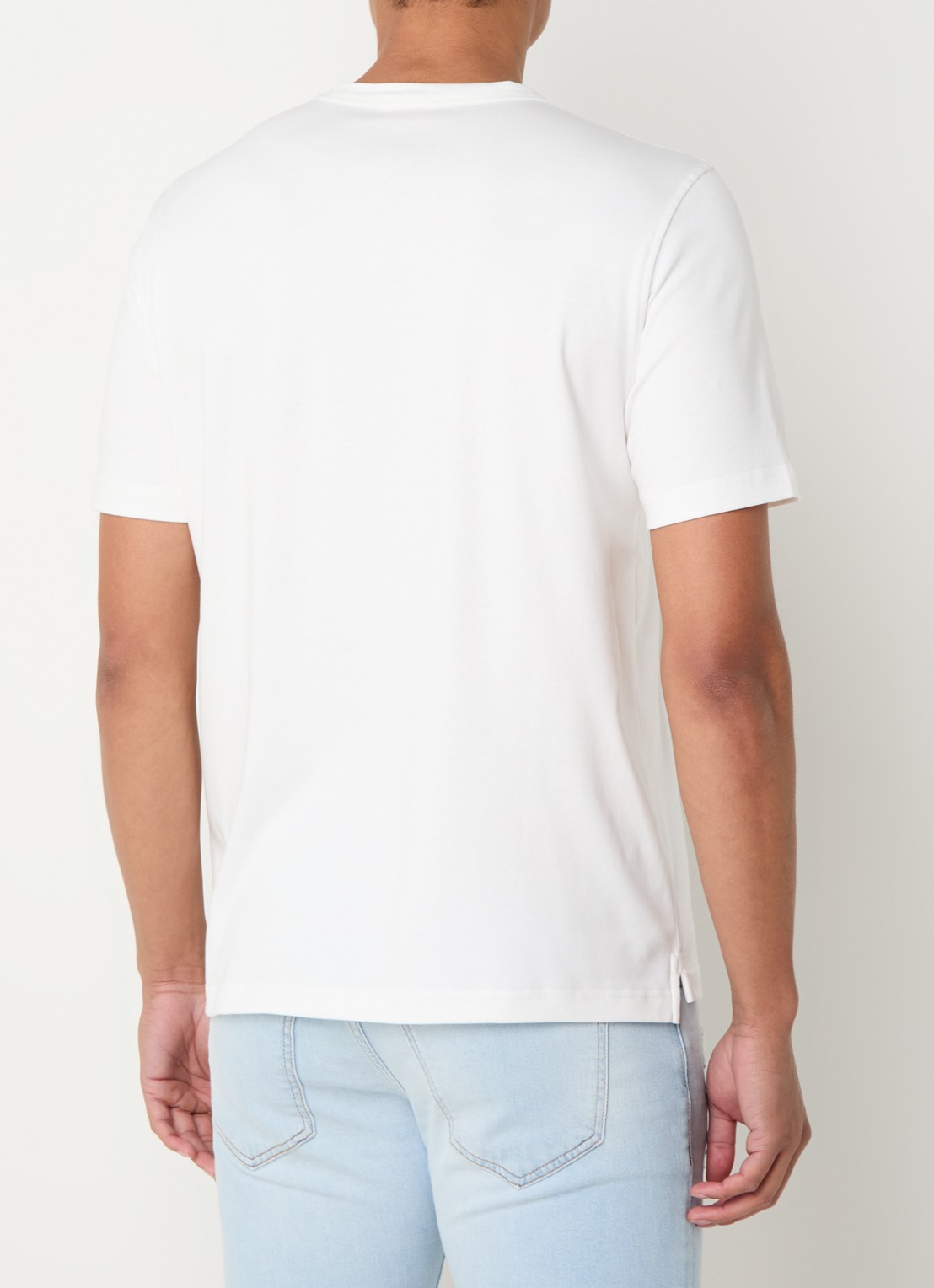 Diesel T-Adjust-Slirs-R17 T-shirt met logo - achterkant 3 gebroken wit