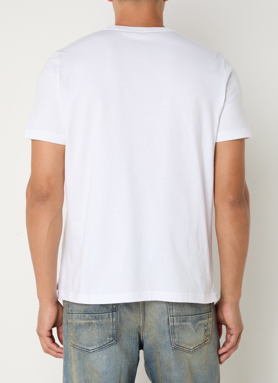 Diesel T-Adjust T-shirt met logo - achterkant 4 wit