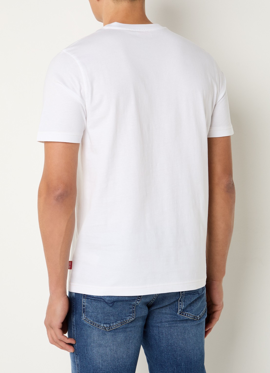 Diesel T-Adjust-V5 T-shirt met print - achterkant 4 wit