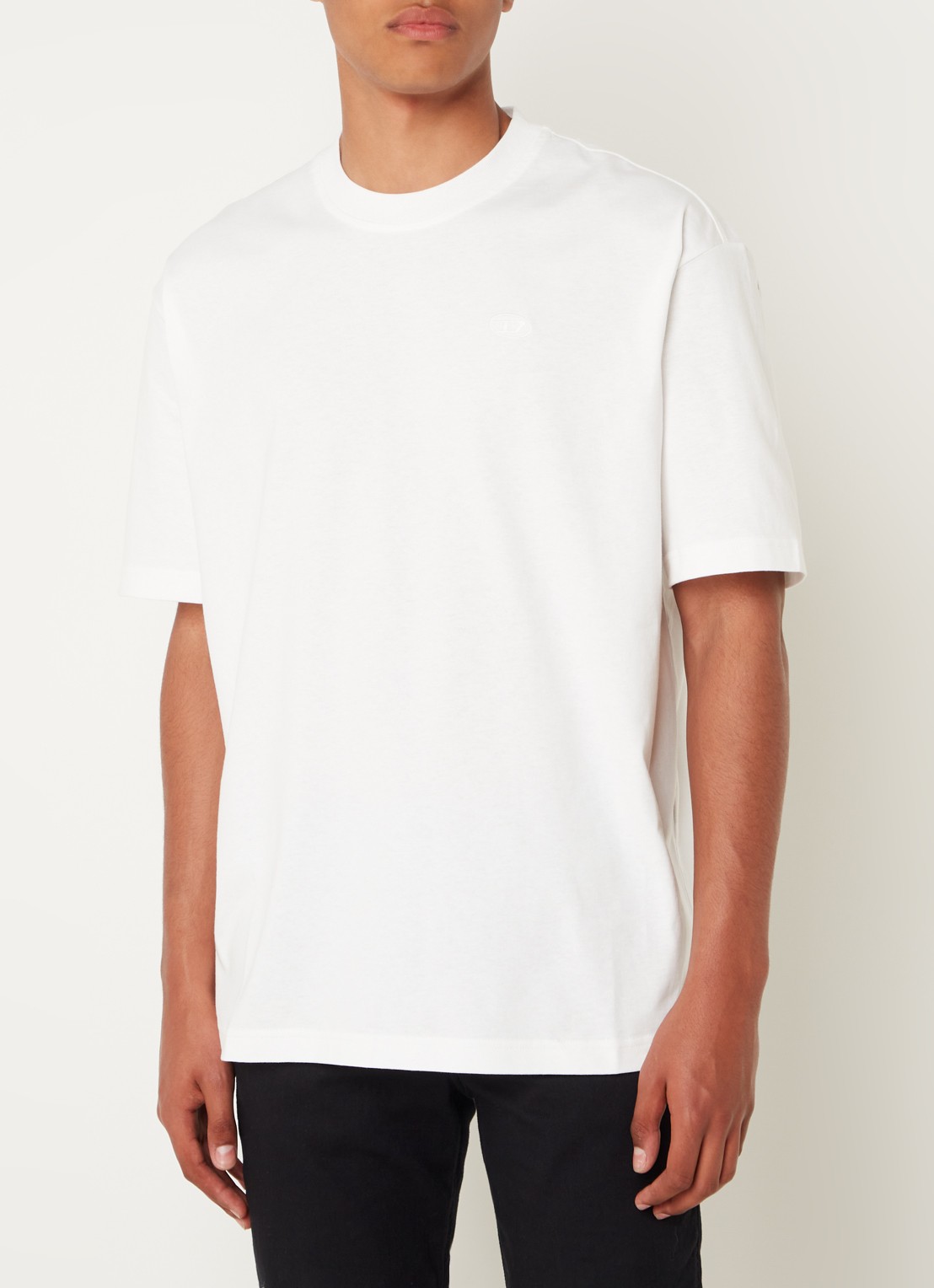 Diesel T-Boggy-Megoval-D T-shirt met backprint - achterkant 4 wit