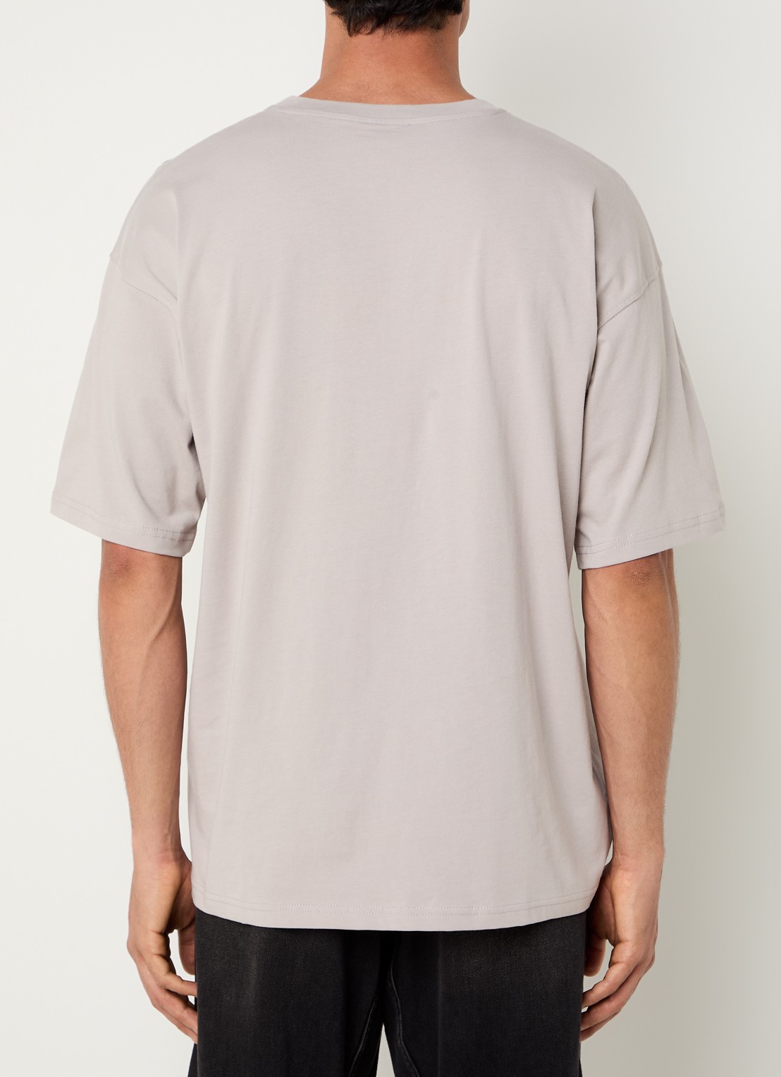 Diesel T-Boxt-Bleach T-shirt met logoprint - achterkant 4 grijs