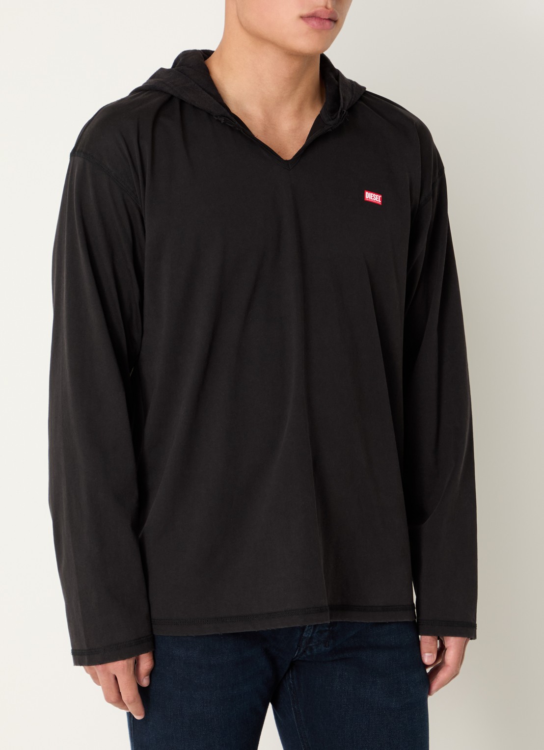 Diesel T-Boxt hoodie met logo - detail 2 zwart