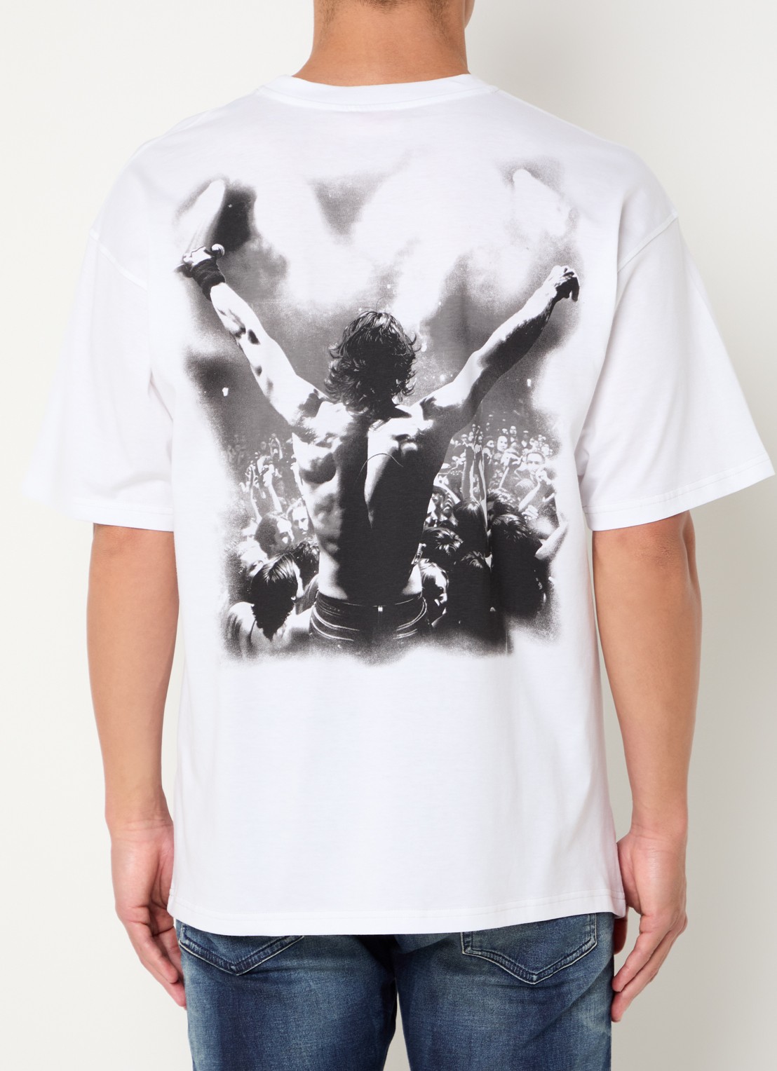 Diesel T-Boxt-T23 T-shirt met front- en backprint - detail 3 wit