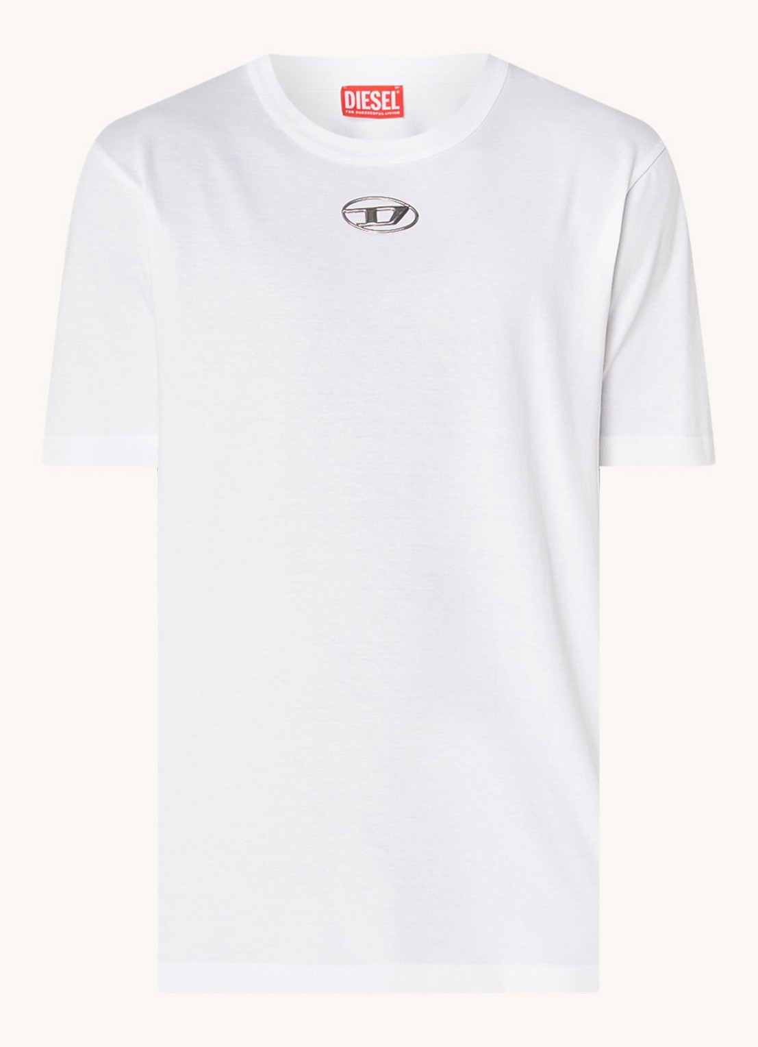 Diesel T-Just-Od T-shirt met logo - voorkant wit