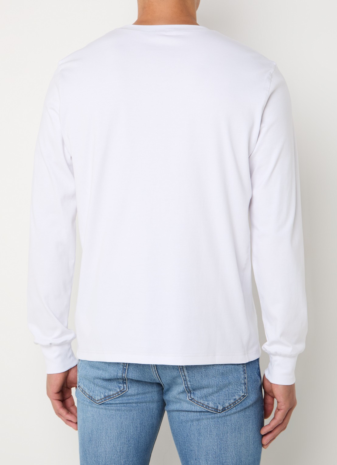Diesel T-Madjust-Ls longsleeve met logo - achterkant 2 wit