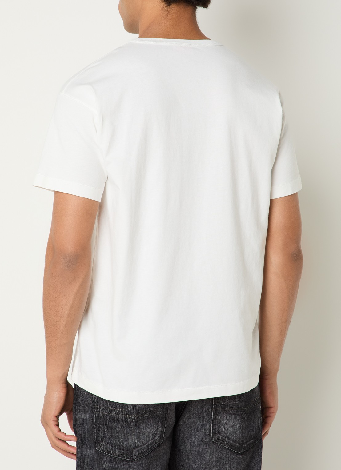 Diesel T-Norm-Iod T-shirt met logo - achterkant 4 wit