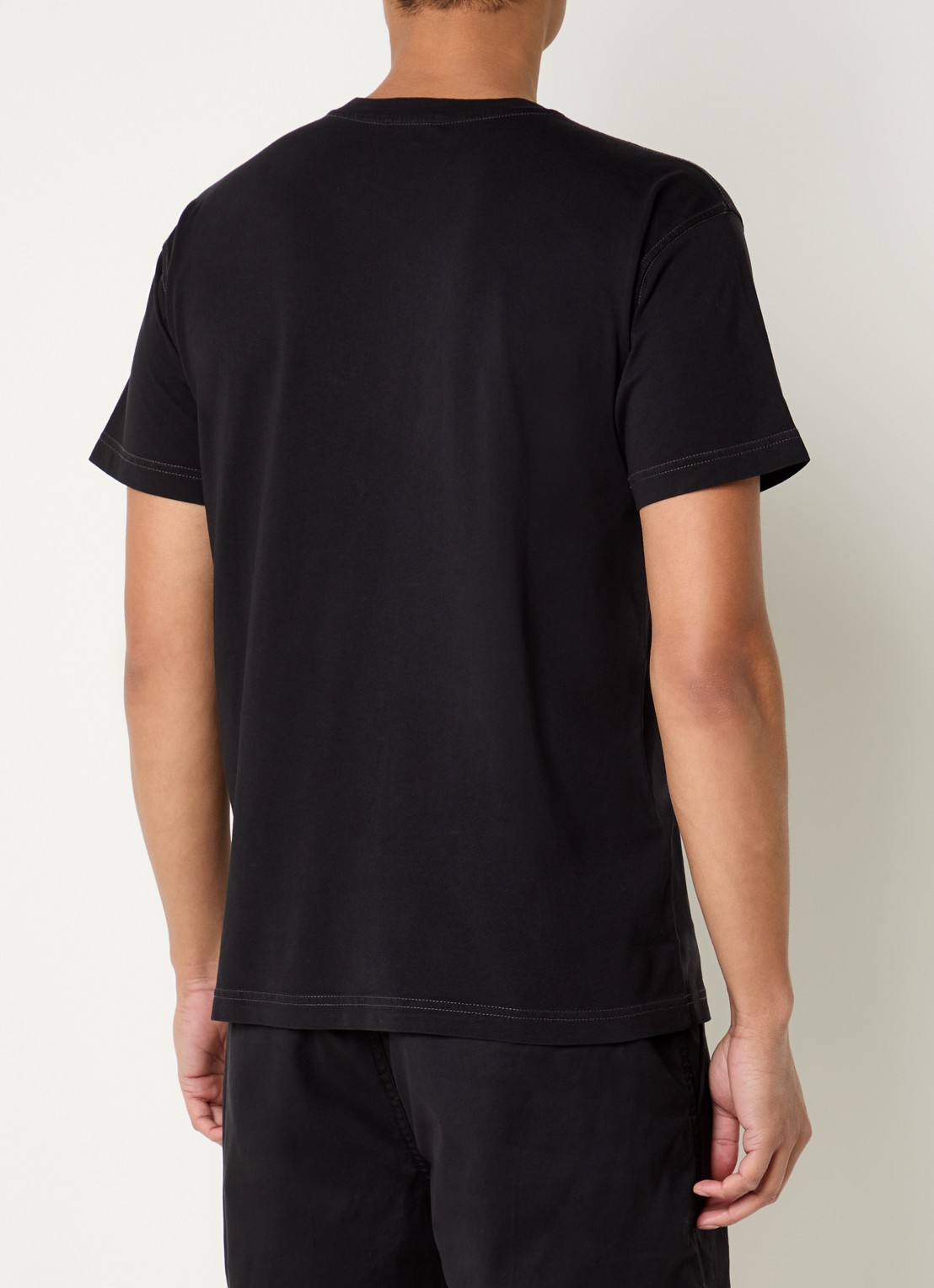 Diesel T-Norm-V7 T-shirt met print en logo - achterkant 4 zwart