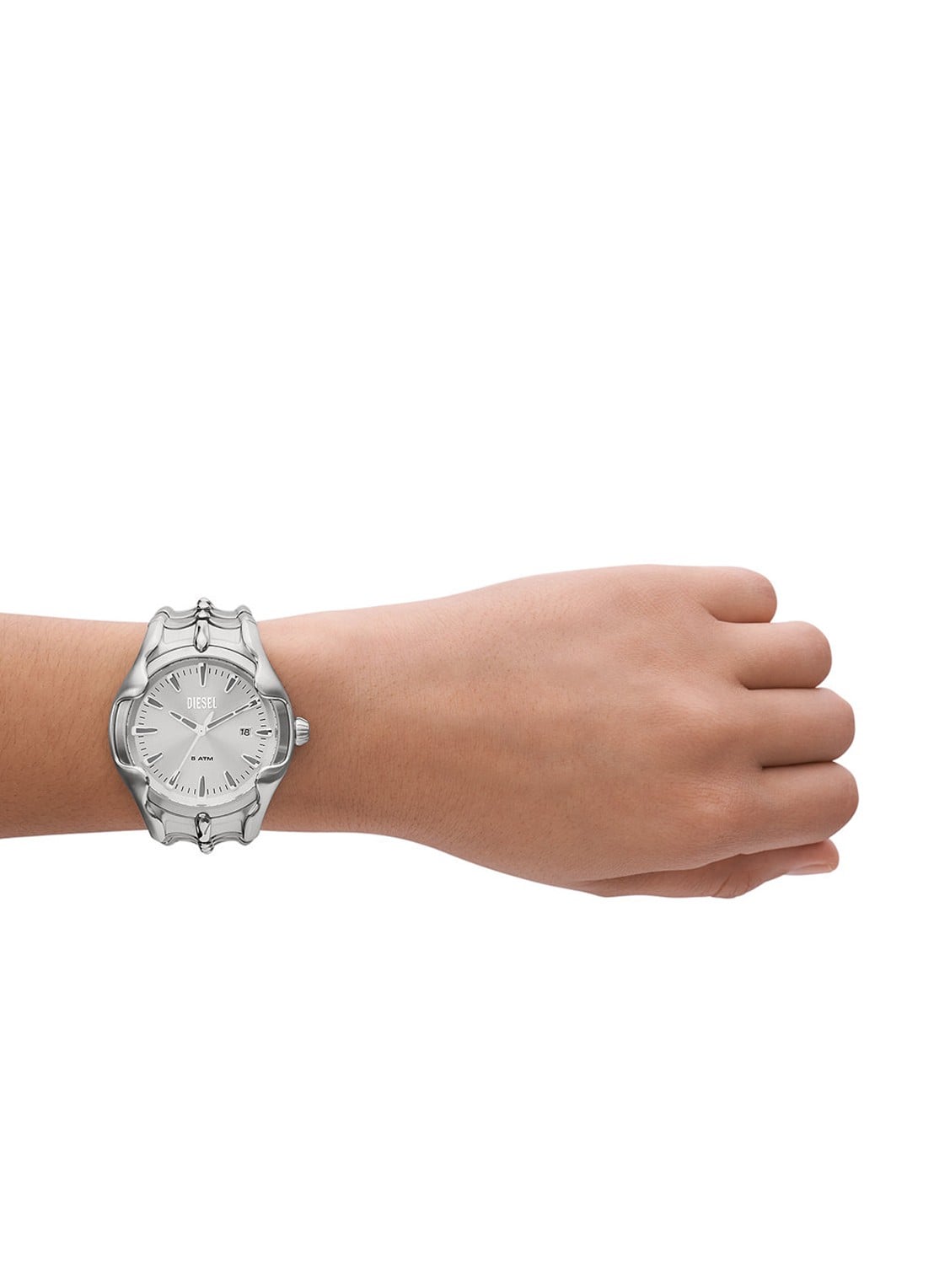 Diesel Vert Horloge DZ2185 - detail 6 zilver
