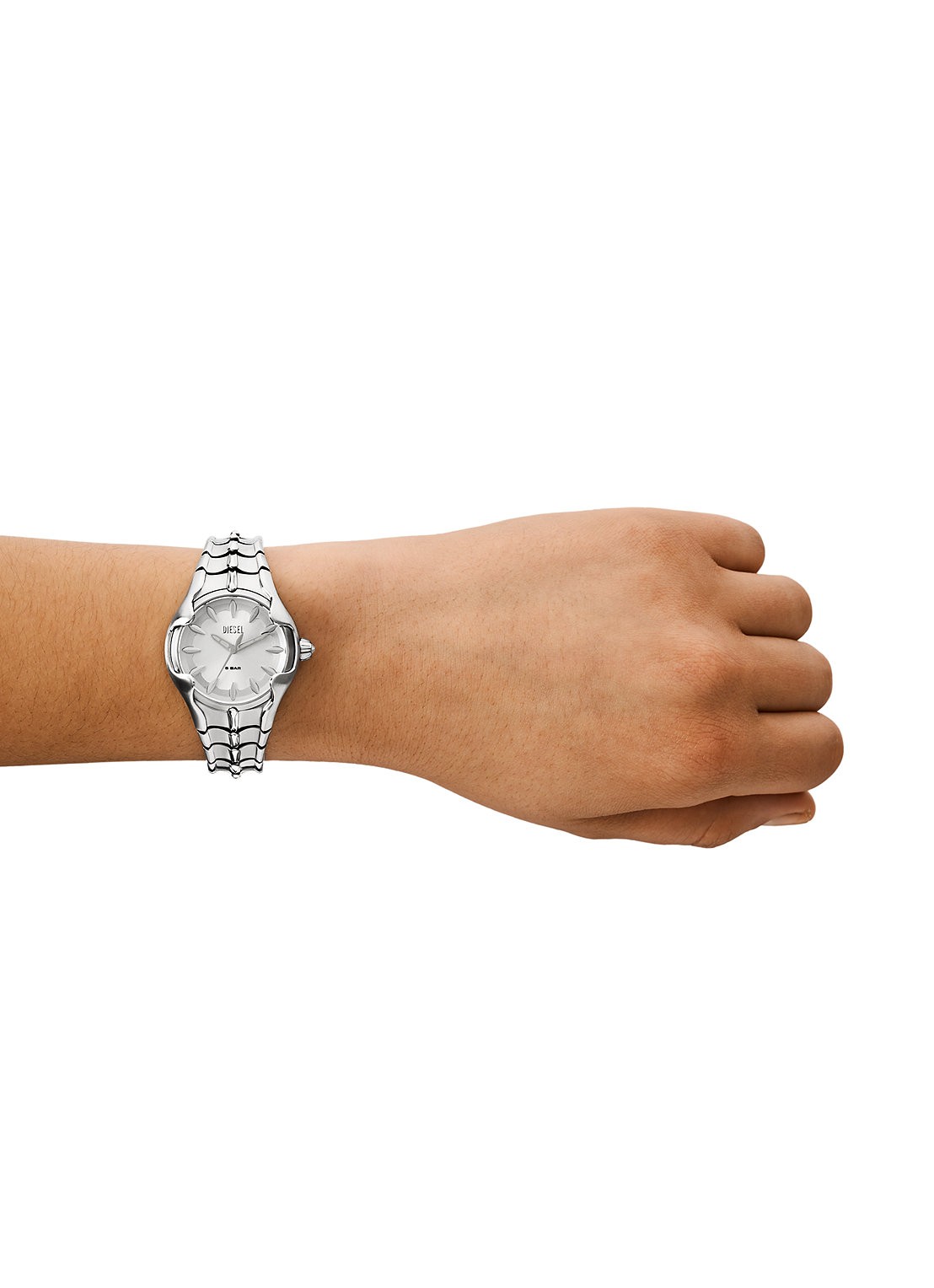Diesel Vert horloge DZ5605 - detail 4 zilver