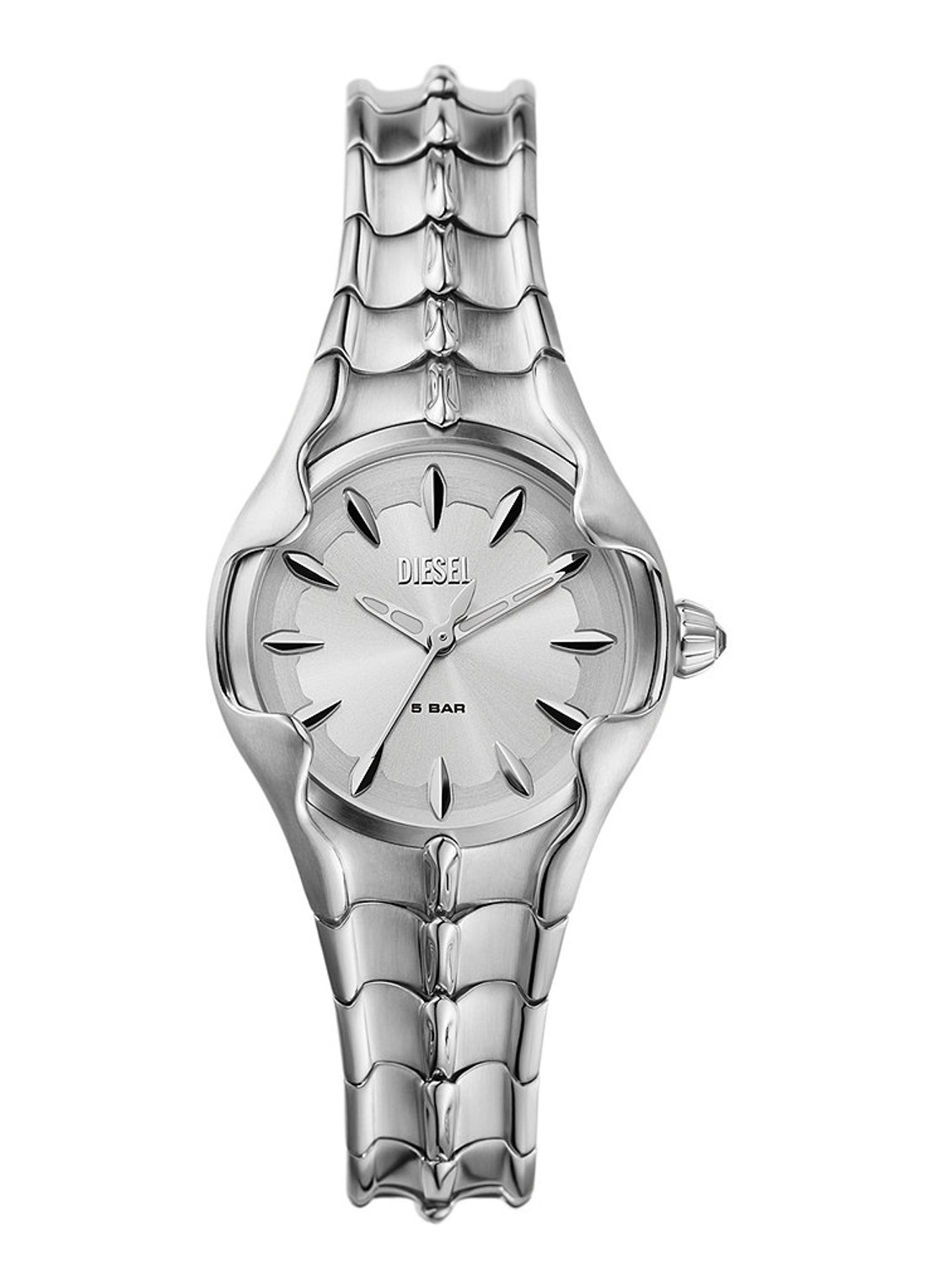 Diesel Vert horloge DZ5605 - voorkant 6 zilver