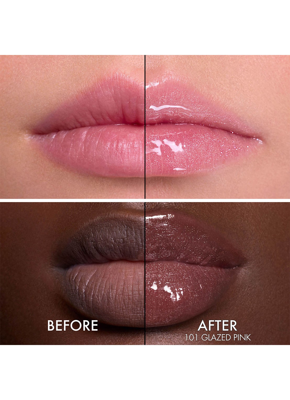 DIOR Dior Addict Lip Glow Butter - glanzende lipverzorging - achterkant 101 glazed pink