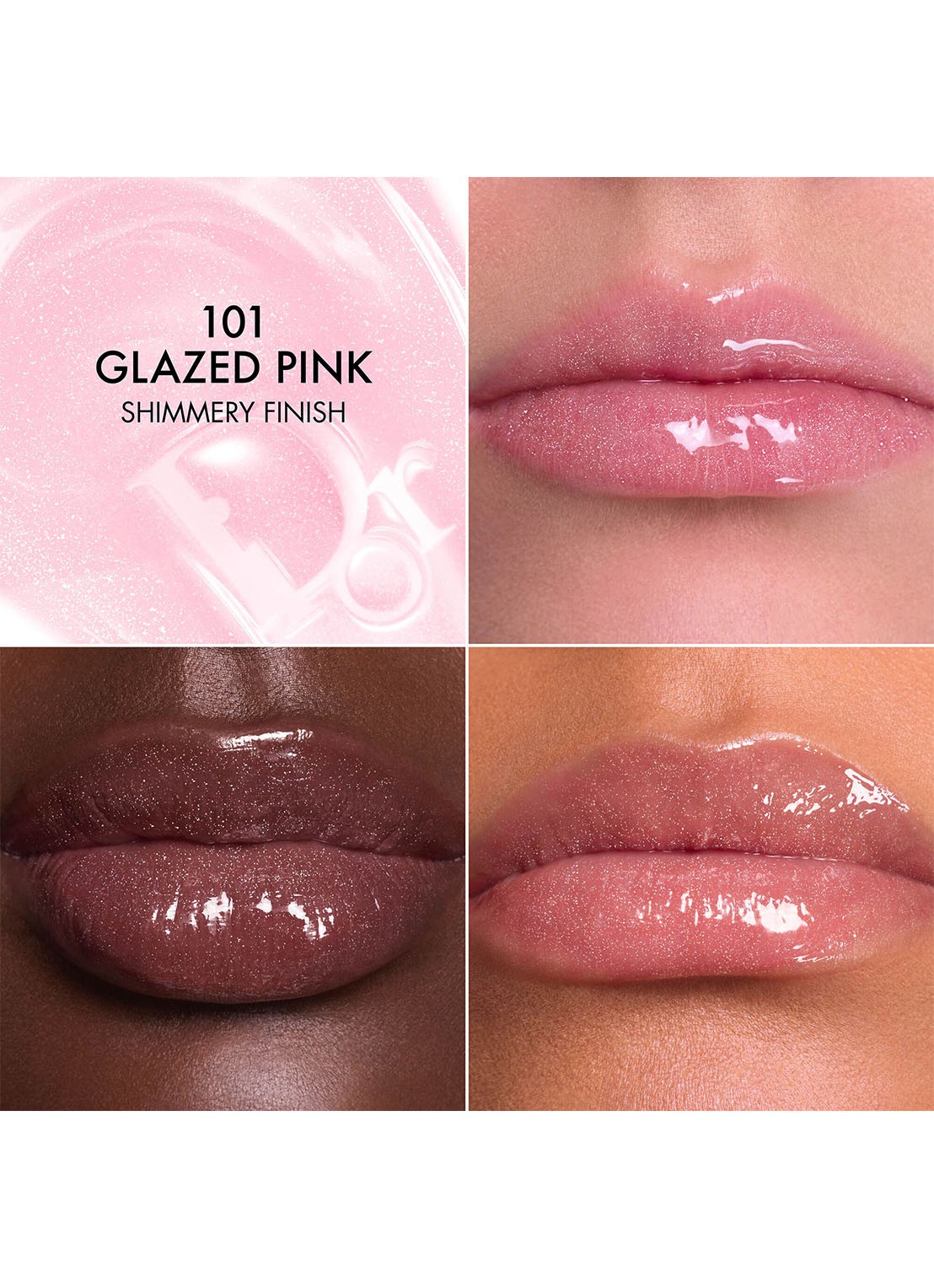 DIOR Dior Addict Lip Glow Butter - glanzende lipverzorging - detail 4 101 glazed pink