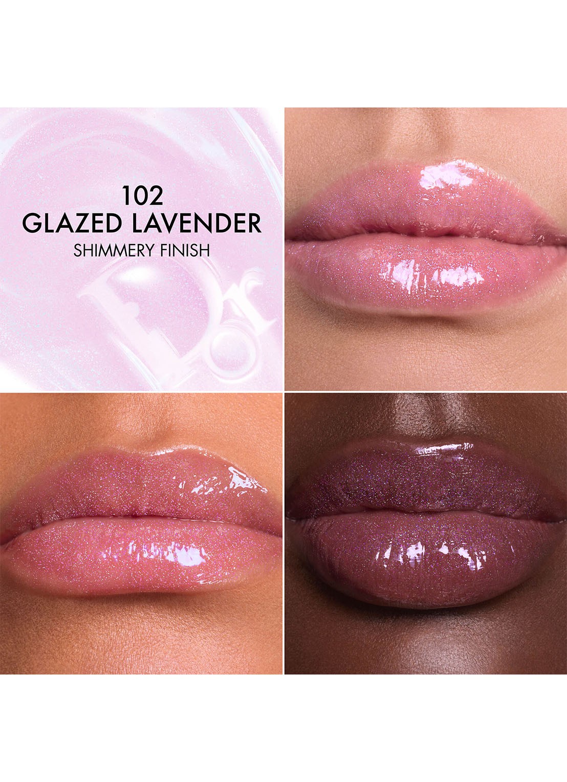 DIOR Dior Addict Lip Glow Butter - glanzende lipverzorging - detail 4 102 glazed lavender