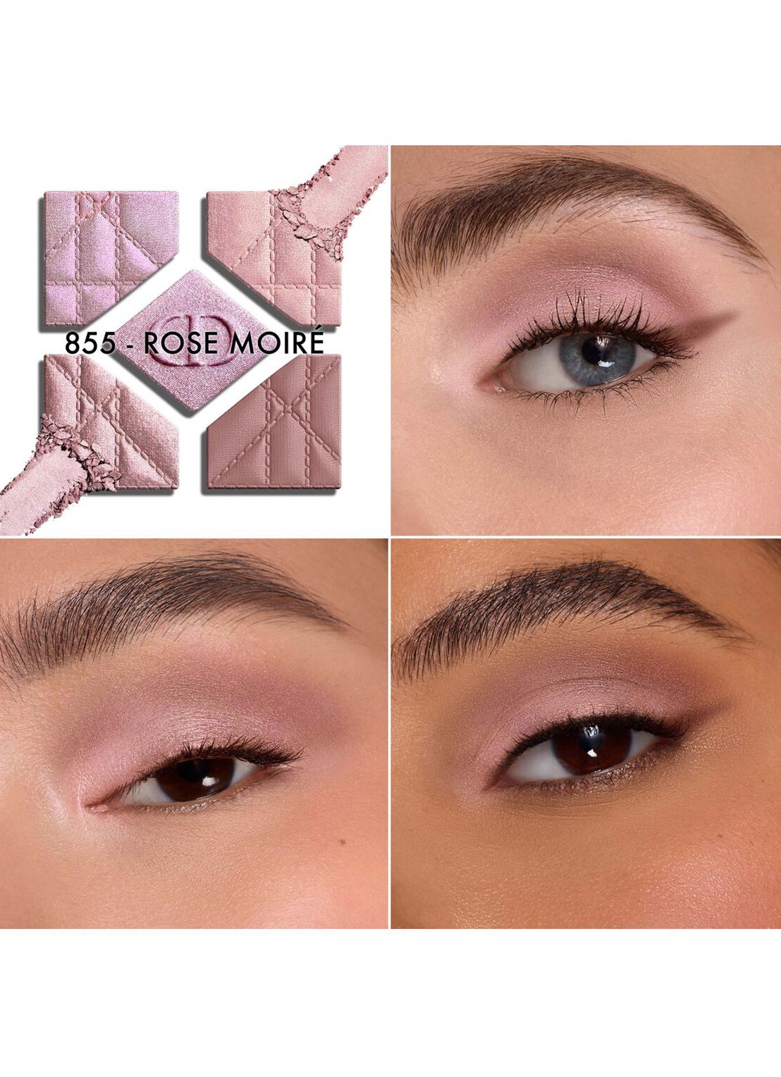 DIOR Diorshow 5 Couleurs - Limited Edition oogschaduwpalette - voorkant 2 855 rose moiré